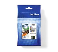 Brother LC426VAL. Pack de 4 Cartuchos de Tinta Originales Negro, Cian, Magenta y Amarillo hasta 3.000 págs/Negro y 1.500 págs/Color (según ISO/IEC 24711)