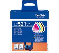 Multipack brother lc521val negro - cian - magenta - amarillo