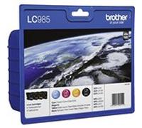 Brother LC985 Pack 4 Cartuchos Negro + Colores