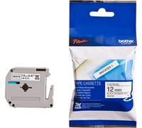 Brother Labelling Tape - 12mm, Black/White, Blister cinta para impresora de etiquetas M