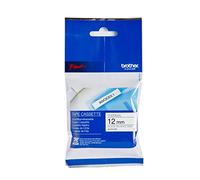 Brother M-K231SBZ - Negro sobre blanco - Rollo (1,2 cm x 4 m) 1 cassette(s) blister - cinta no laminada - para P-Touch PT-55, PT-65, PT-75, PT-80, PT-85, PT-BB4, PT-M95