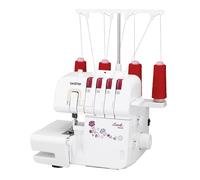 Brother M343D Overlock Máquina de coser 2 agujas, brazo libre, iluminación LED, diferencial ajustable, 3 años de garantía