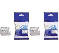 Brother MK221BZ - Cinta laminada (ancho: 9 mm, longitud: 8 m) (Paquete de 2)