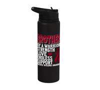 Brother of a Warrior Multiple Myeloma Family Matching Gifts Stainless Steel Insulated Water Bottle