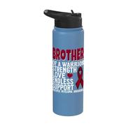 Brother of a Warrior Multiple Myeloma Family Matching Gifts Stainless Steel Insulated Water Bottle