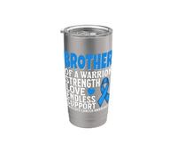 Brother of a Warrior Prostate Cancer Awareness Gifts Product Vaso térmico de acero inoxidable de doble pared