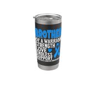Brother of a Warrior Prostate Cancer Awareness Gifts Product Vaso térmico de acero inoxidable de doble pared