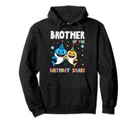 Brother of Birthday Shark Party Family Match Niños Hombres Sudadera con Capucha