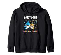 Brother of Birthday Shark Party Family Match Niños Hombres Sudadera con Capucha