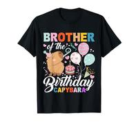 Brother of The Birthday Capibara Girl Bday Party Family Kids Camiseta