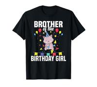 Brother of The Birthday Girl Cute Cat Camiseta