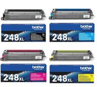 Brother Original TN-248XL Toner Set Multipack Negro, Cian, Magenta, Amarillo High Capacity