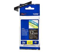 Brother P-Touch 12mm White on Black TZE335 Labelling Tape White on Black 12 mm W