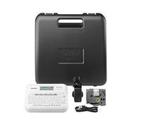 Brother P-Touch PT-D410VP | Etiquetadora para Oficina y hogar | con maletín de Transporte Incluido | para Cintas TZE de 3,5 a 18 mm de Ancho | hasta 20 mm/Segundos