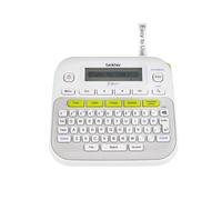 Brother P-Touch, PTD210, Fabricante de Etiquetas fácil de Usar, Teclas de un Solo Toque, múltiples Estilos de Fuente, 27 Plantillas fáciles de Usar, Color Blanco