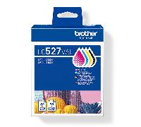 brother pack de 4 cartuchos de tinta negro cian magenta y amarillo lc527val