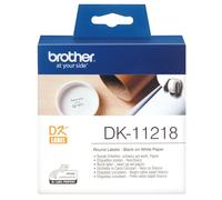 Brother Pack Etiquetas Circulares de Papel 24mm 1000 Unidades