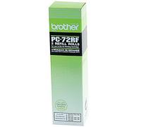 Brother PC-72RF: 2 x rollo entintado negro (original)
