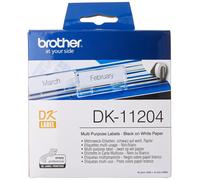 Brother Pre-Cut Paper Labels DK11204 17 x 54 mm Multi-Purpose 400 Labels