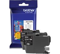 Brother Printer LC30172PK - Cartucho de Tinta Negra XL de Alto Rendimiento, 2 Unidades