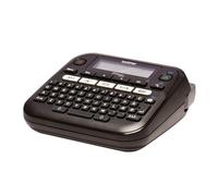Brother PT-D210VP - Impresora de etiquetas (LCD, Transferencia térmica, Manual, 180 x 180 DPI, Negro, QWERTY)