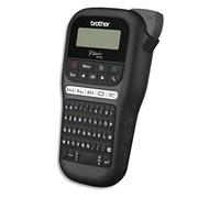 Brother PT-H110 - Etiquetas portátil | Divertidas y compactas | Ideal para Uso de Oficina | Incluye 1 Cinta Tze Negro/Blanco 12 mm