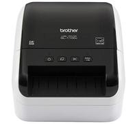 Brother QL-1100c Impresora de etiquetas de formato ancho, etiquetas de envío y franqueo de 4 x 6 pulgadas, código de barras y código QR, alta velocidad, impresión térmica directa, compacta, utiliza