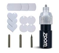 Brother ScanNCut 3 en 1 herramienta de grabado/grabado, puntas de grabado de precisión, regulares y romas con corazón, placa de identificación y círculos en blanco para máquinas de escaneo y corte