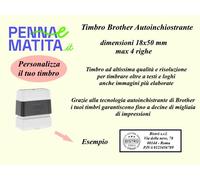 Brother sello automático personalizado 18x50 mm color Negro Negro