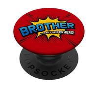 Brother & Superhero - para el mejor hermano estilo cómic PopSockets PopGrip Adhesivo