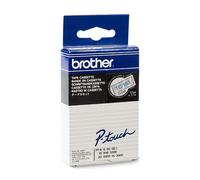 Brother TC-103 cinta azul sobre transparente 12 mm (original)
