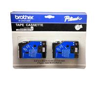 Brother TC-20 Cartucho De Tinta Cinta De Etiquetas Negra 2 Piezas