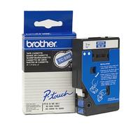 Brother TC-595 cinta blanco sobre azul 9 mm (original)