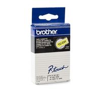 Brother TC-C01 cinta negro sobre amarillo 12 mm (original)