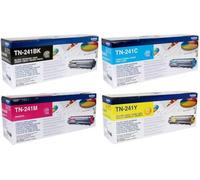 Brother TN-241 TN241 Juego de Tóner Original 4 Colores, para DCP-9020CDW, HL-3140CW, HL-3150CDW, HL-3170CDW, MFC-9140CDN, MFC-9330CDW, MFC-9340CDW