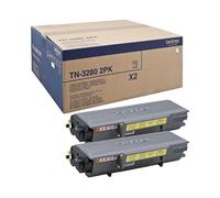 Brother TN-3280 Pack doble de toner negro XL (original)