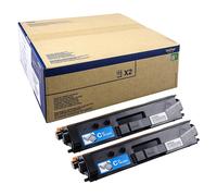Brother TN-329C Pack 2x toner cian (original)