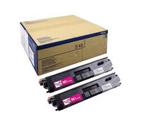 Brother TN-900MTWIN Tóner Magenta Original Doppelpack de 2 Unidades, Rendimiento 12000 Páginas, Compatible con MFC-L9550CDWT y HL-L9200CDWT