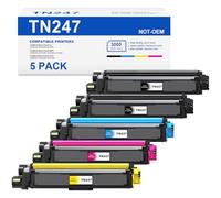 Brother TN243 Toner Kompatibel für MFC-L3750CDW L3770CDW TN-243CMYK TN-247 DCP-L3550CDW HL-L3210CW HL-L3230CDW MFC-L3710CW Pack de 5