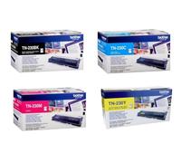 Brother Tóner original TN230 negro, amarillo, azul, rojo, 4 colores, HL3040CN MFC9120CN MFC9125CN MFC9325CN MFC9320CW HL3070CW HL3075CW DCP9010CN