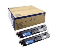Brother Toner TN-900CTWIN Cian, Doppelpack 2 Unidades (Rendimiento: 12000 Páginas) Compatible con MFC-L9550CDWT, HL-L9200CDWT