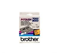 Brother TX-B51 cinta laminada texto negro sobre naranja neón 24mm