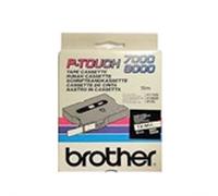 Brother TX-M11 cinta laminada texto negro mate sobre transparente 6mm