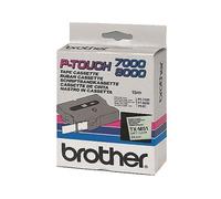 Brother TX-M51 cinta negro mate sobre transparente 24 mm (original)
