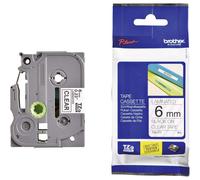 Brother TZe-111 Labelling Tape Cassette, 6 Mm (W) X 8 M (L), Laminated, Brother