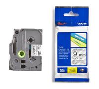 Brother TZe-121 Cinta negro sobre transparente 9mm (original)