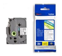 Brother TZe-145 cinta blanco sobre transparente 18 mm (original)