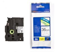 Brother TZe-161 cinta 36mm texto negro sobre transparente (8M)