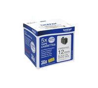 Pack cintas laminadas brother tze231m5 12mm x 8m 5 unidades