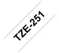 Brother TZe-251 cinta para impresora de etiquetas Negro sobre blanco - Cintas pa